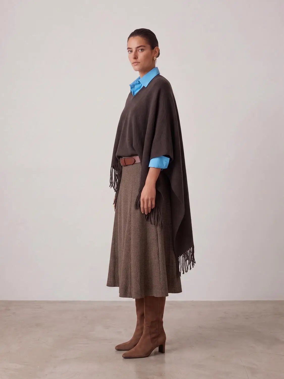 Tassels Hem Oversize Knitted Cardigans