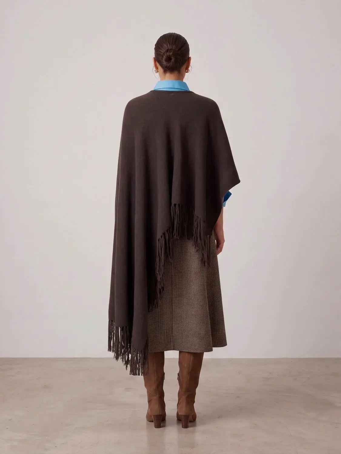 Tassels Hem Oversize Knitted Cardigans