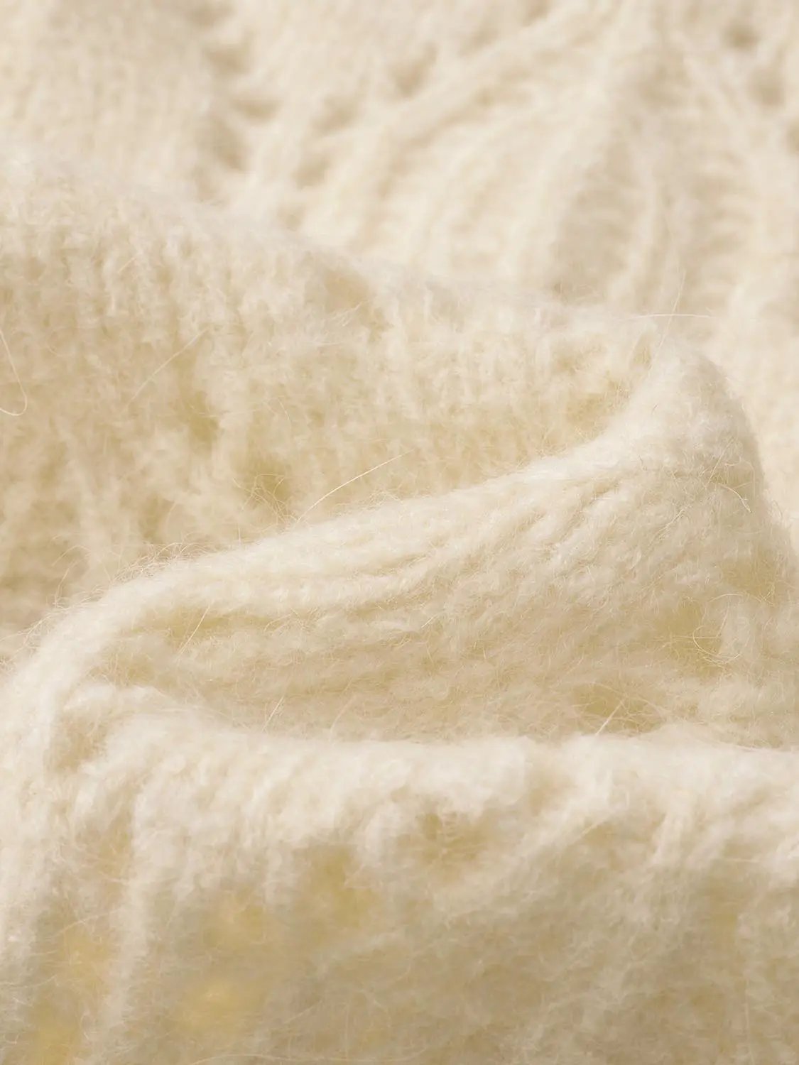 Open-knit Long Sleeve Oversized Boat Neck Sweater