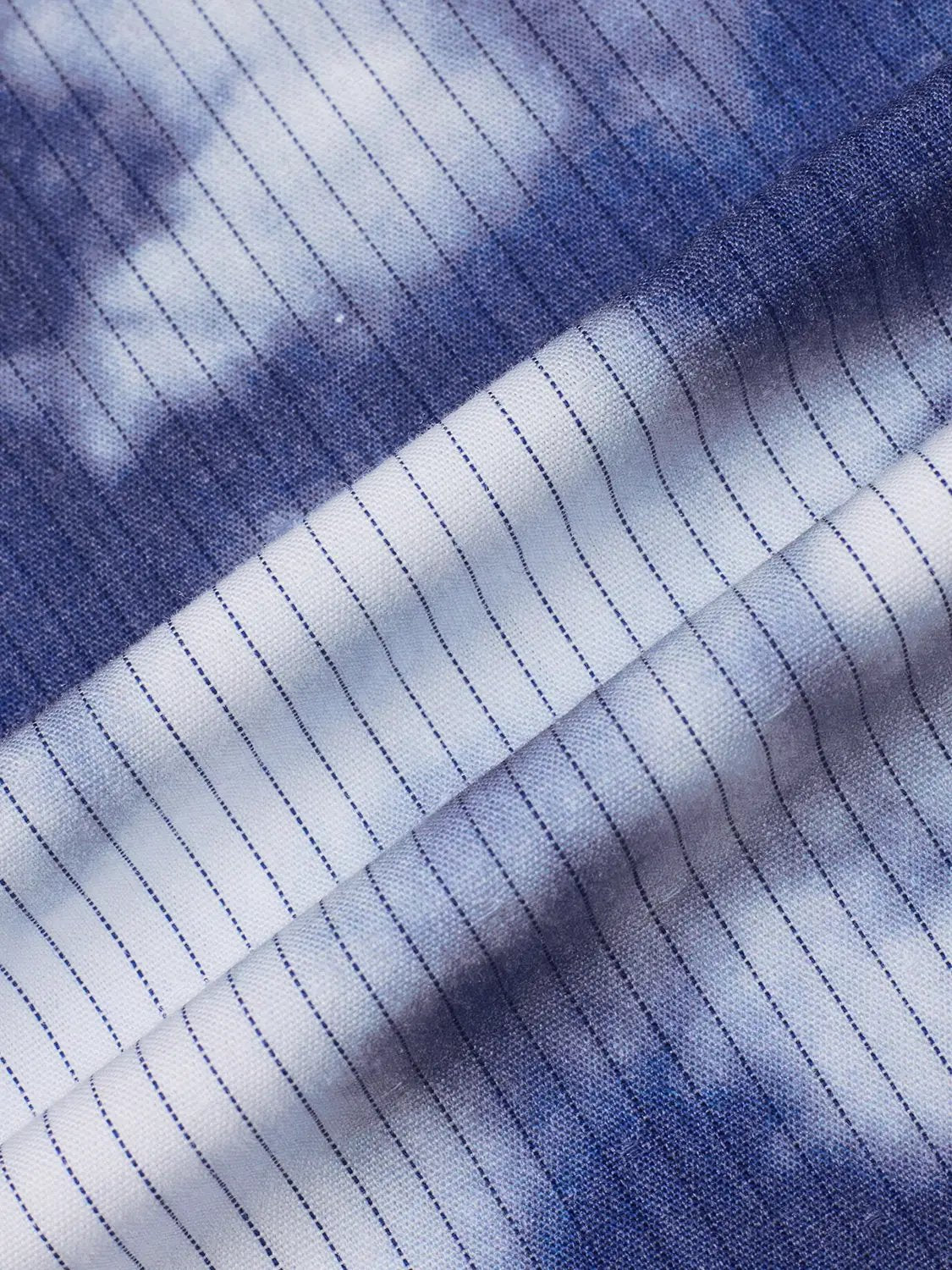 Point Collar Knot Front Lightweight Cotton-Blend Shirt