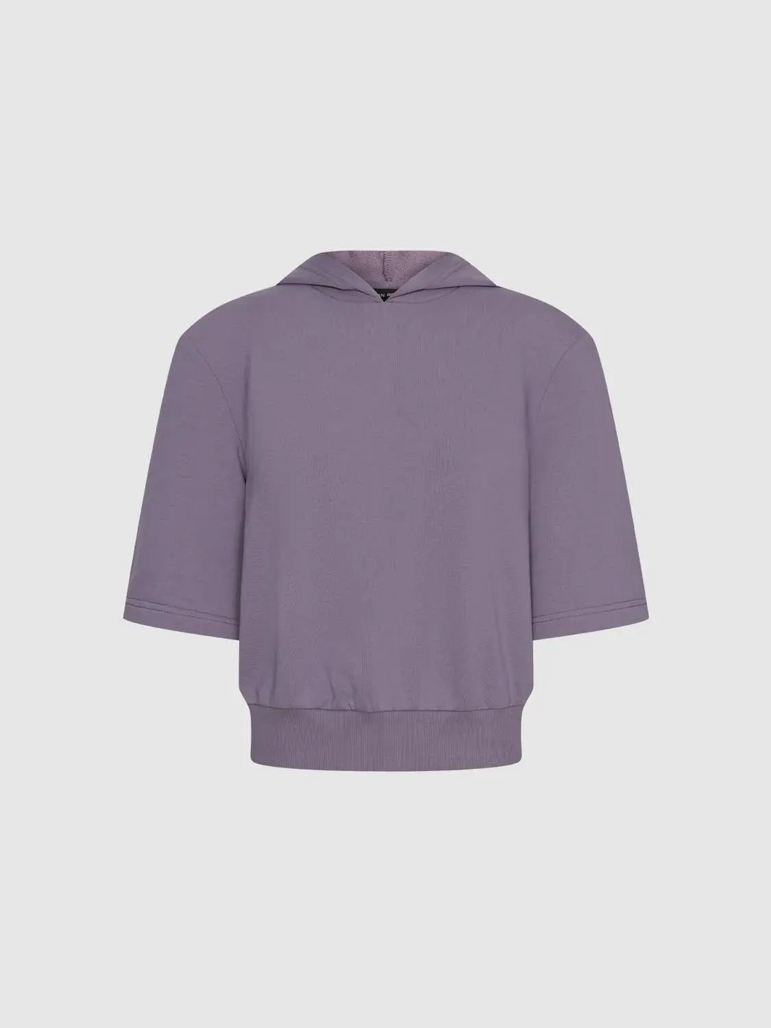 Hooded Half Sleeve Slight Stretch Cotton T-Shirt