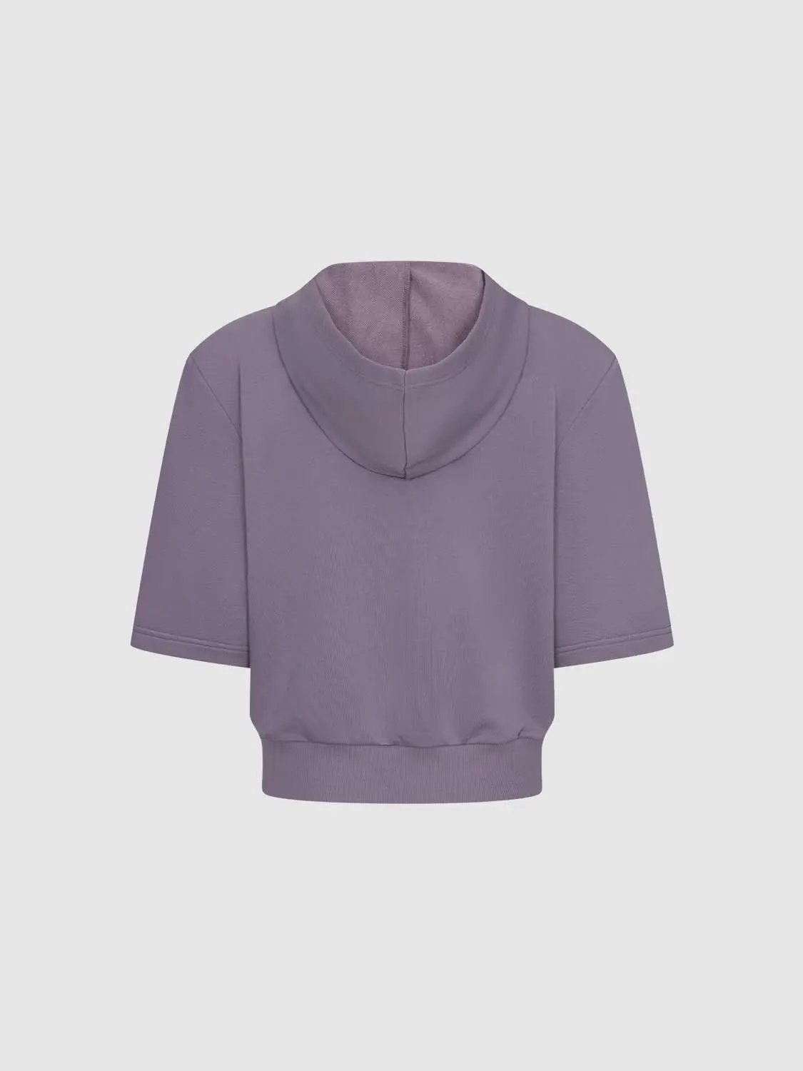 Hooded Half Sleeve Slight Stretch Cotton T-Shirt