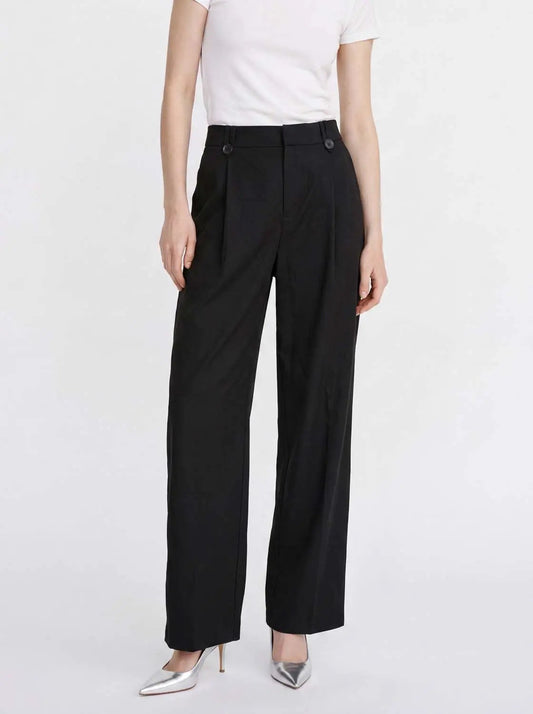 Front Pleat High-waisted Wide-leg Pants