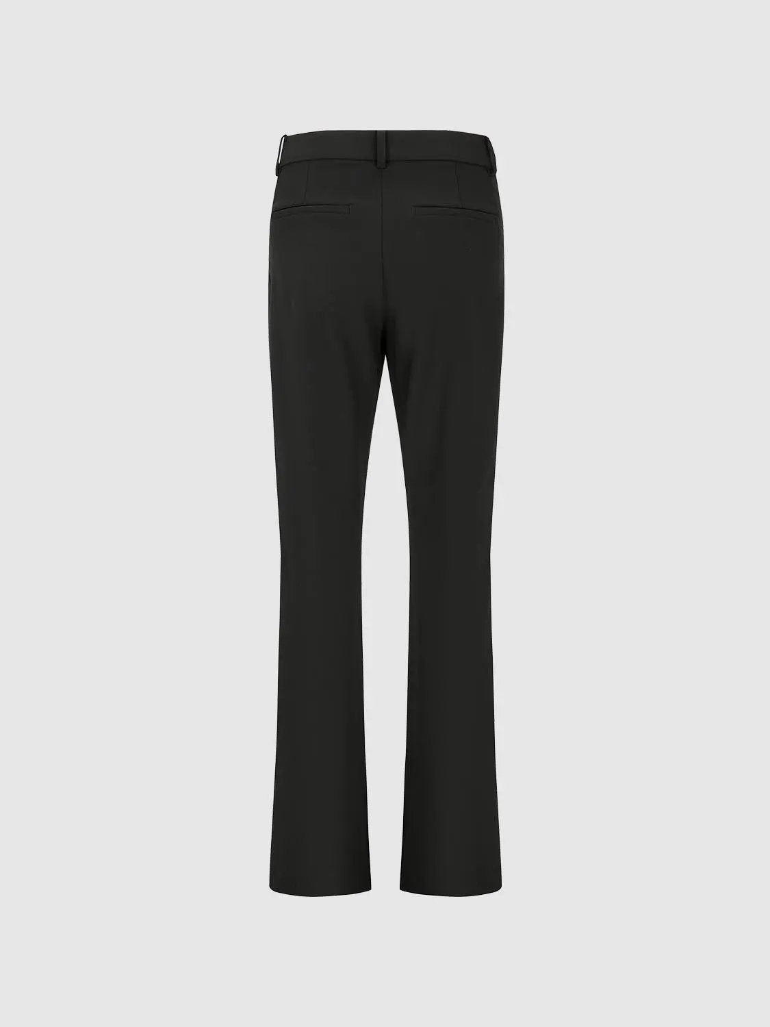 Tailored Mid-rise Flared Leg Side Slit Pants