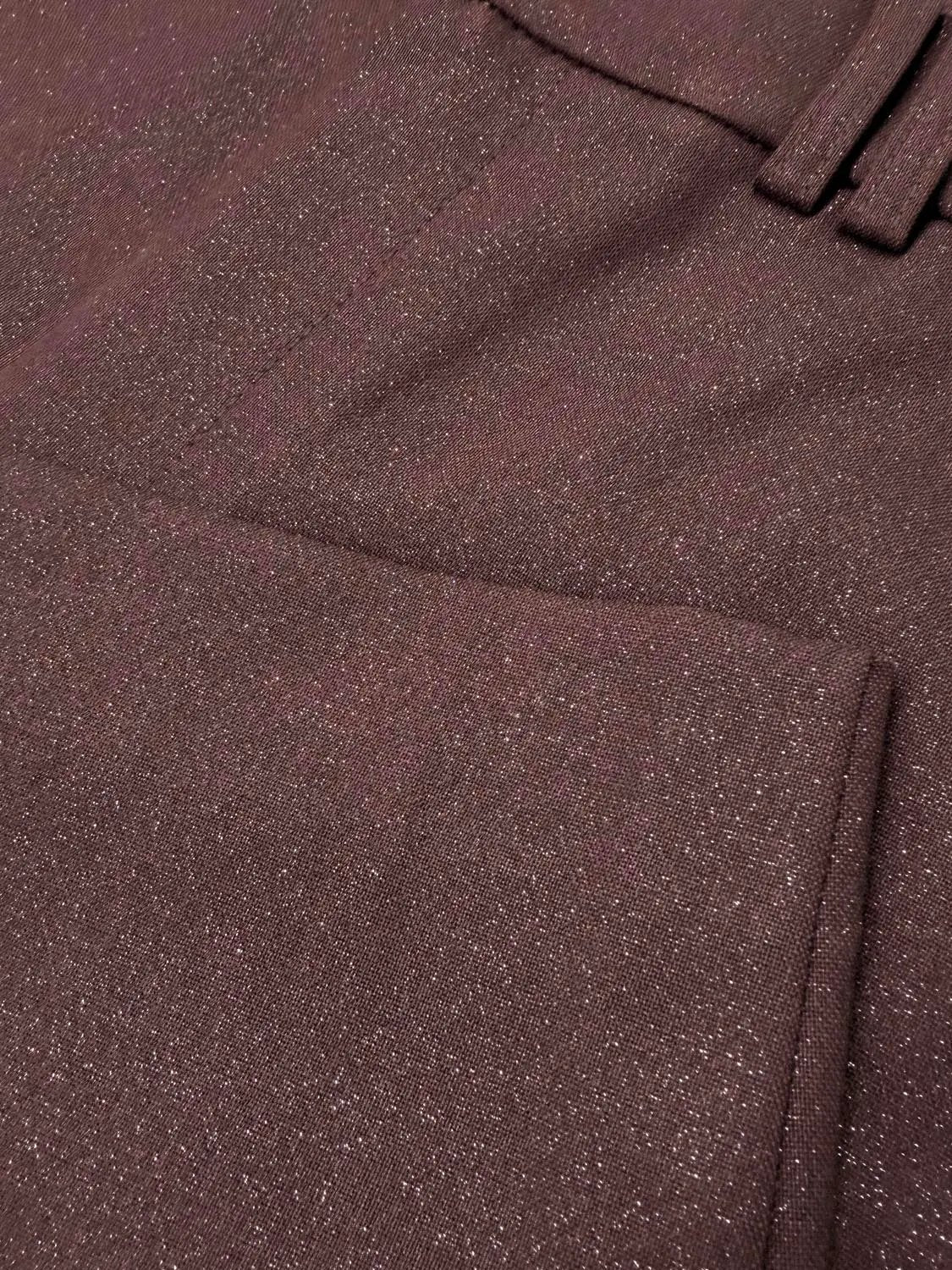 Textured Mid-rise Wide-leg Pants