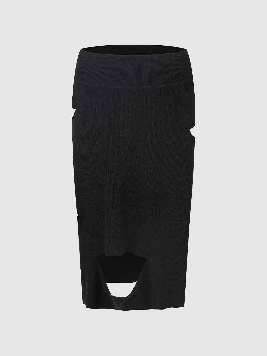 Ripped Knitted Skirts