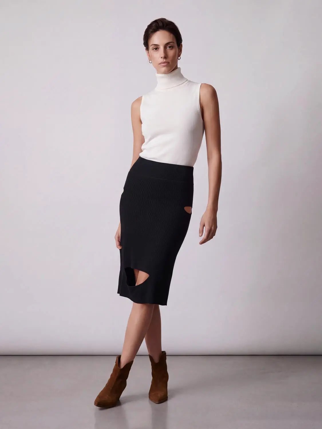 Ripped Knitted Skirts