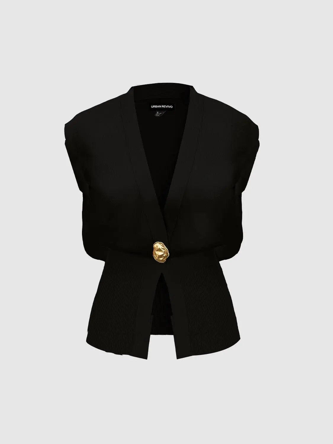 Sleeveless Knitted V-Neck Cardigans