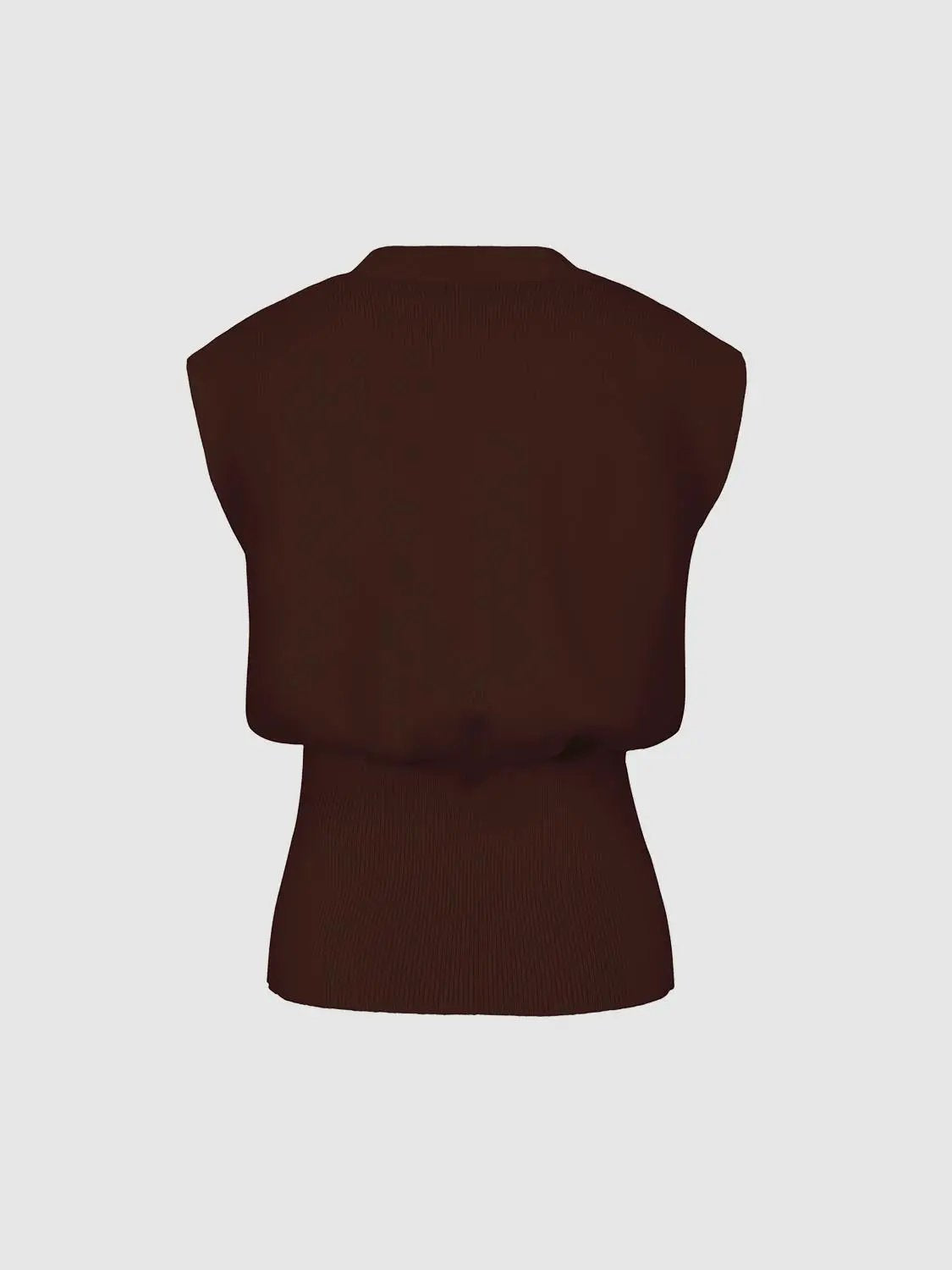 Sleeveless Knitted V-Neck Cardigans