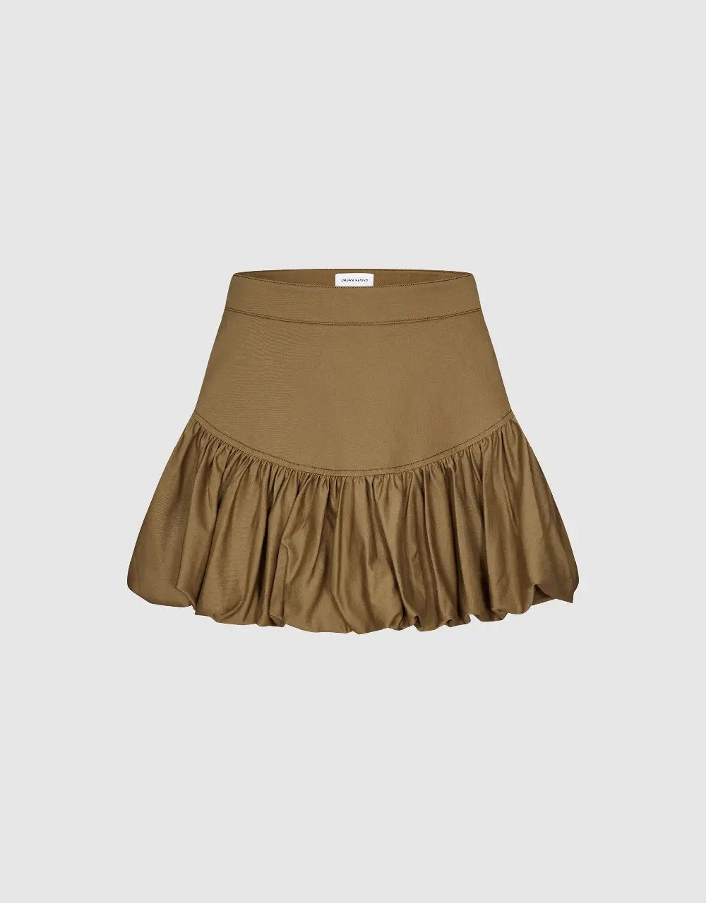 Cotton Leopard Print Tiered Ruffle Skirt