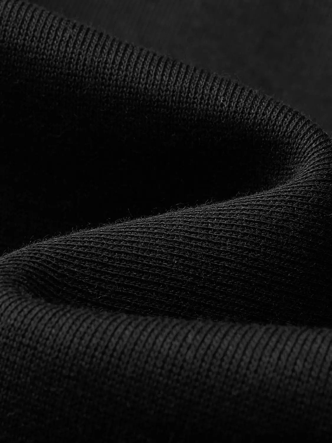 Drop Shoulder Full Zip Hooded Cotton Blend Jacket