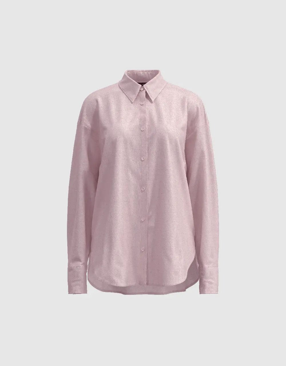 Button Up Shirt Collar Straight Long Sleeve Shirt