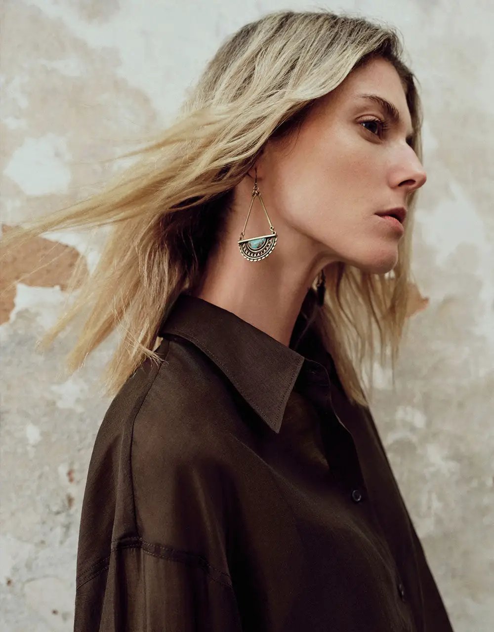 Button Up Shirt Collar Straight Long Sleeve Shirt