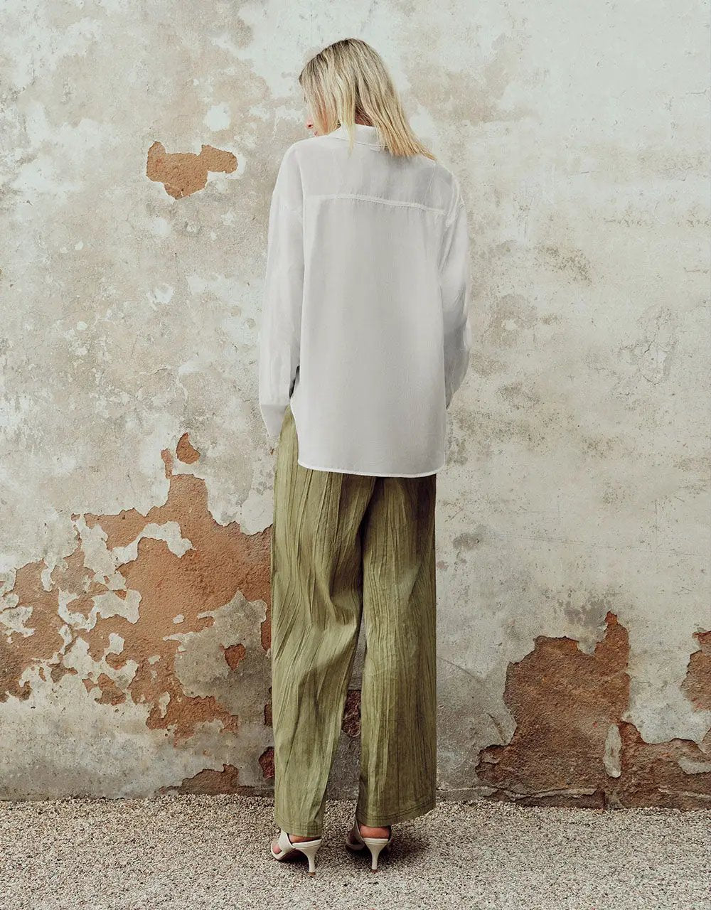 Button Up Shirt Collar Straight Long Sleeve Shirt