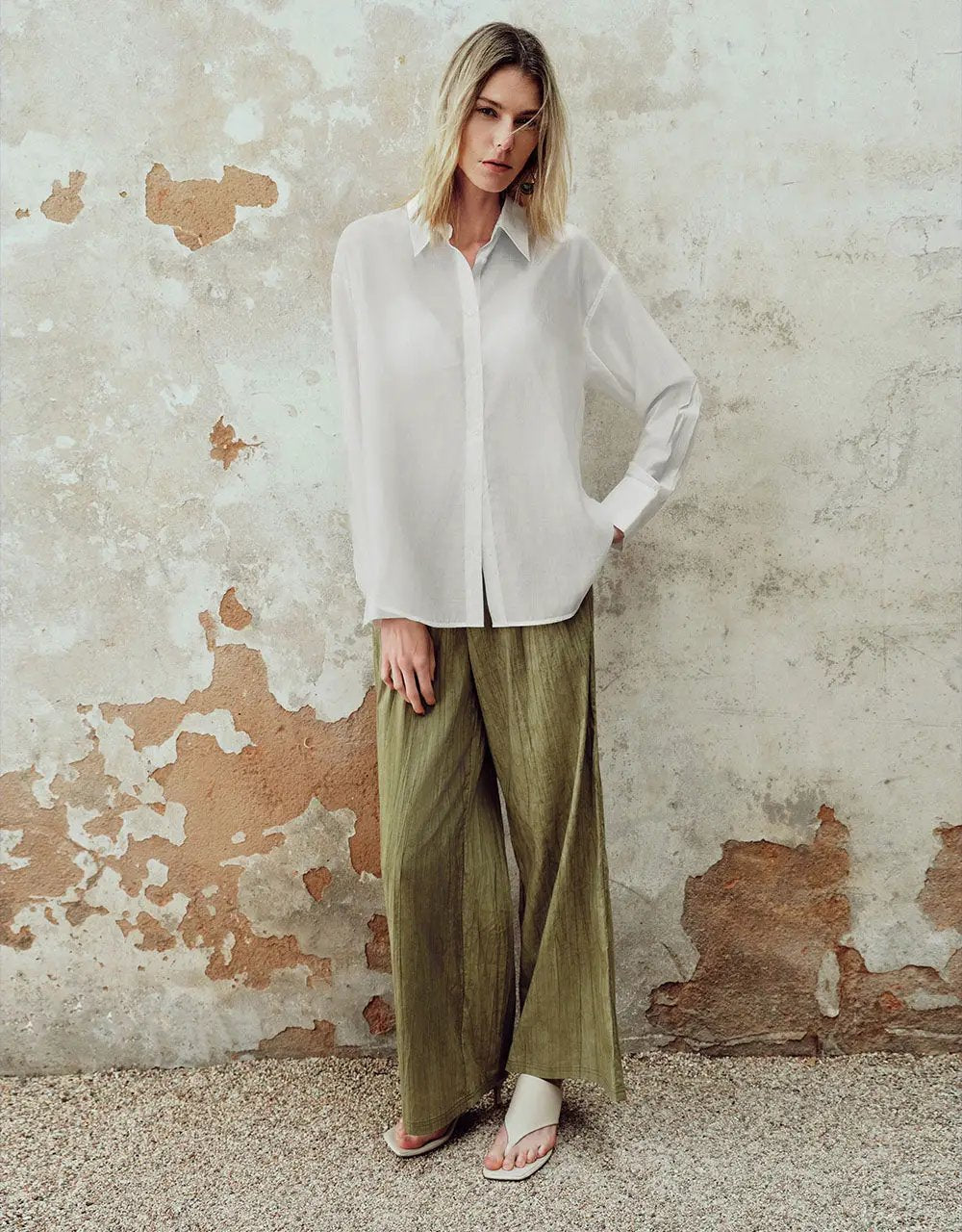 Button Up Shirt Collar Straight Long Sleeve Shirt