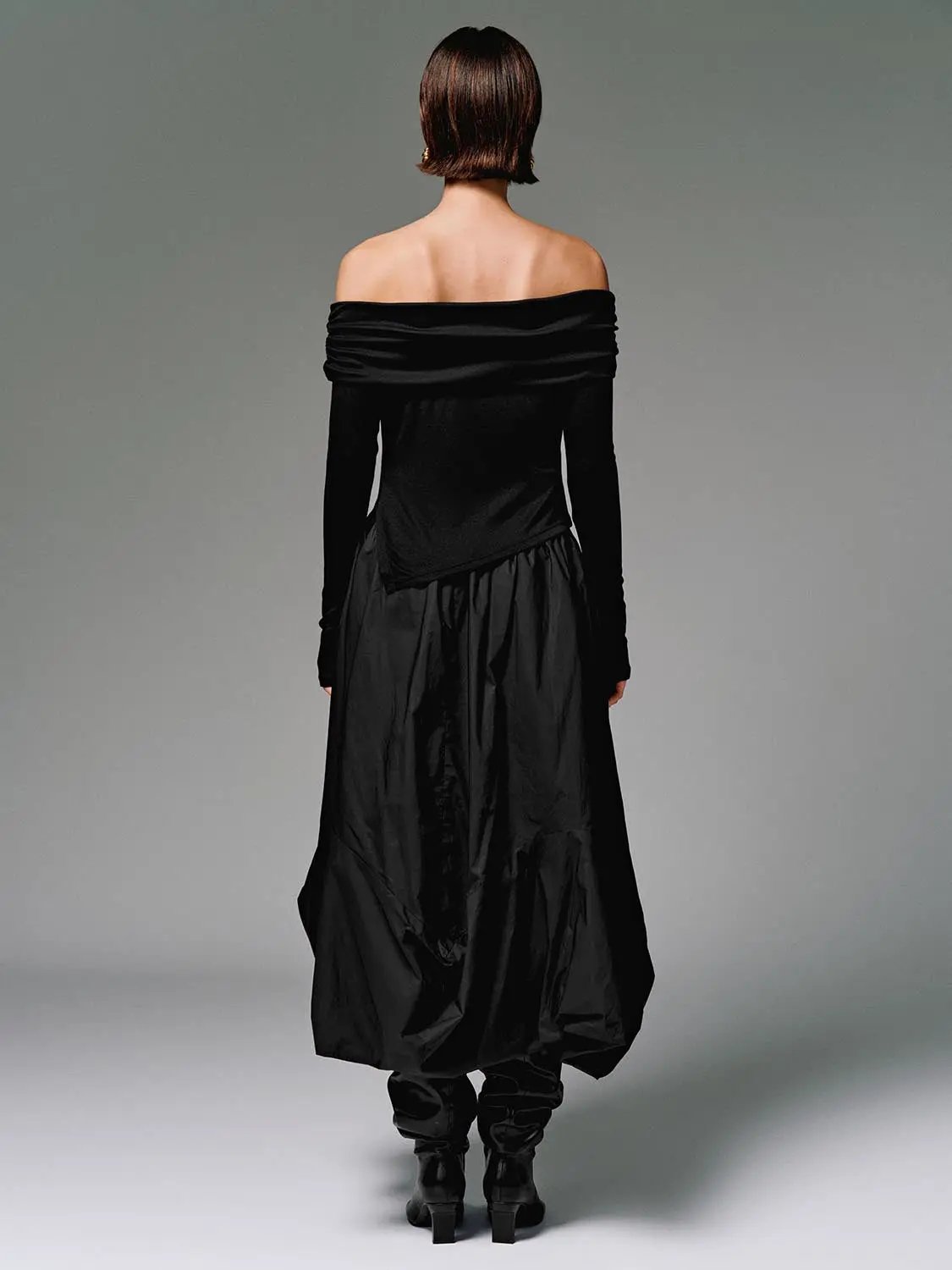 Off Shoulder Long Sleeve T-Shirts