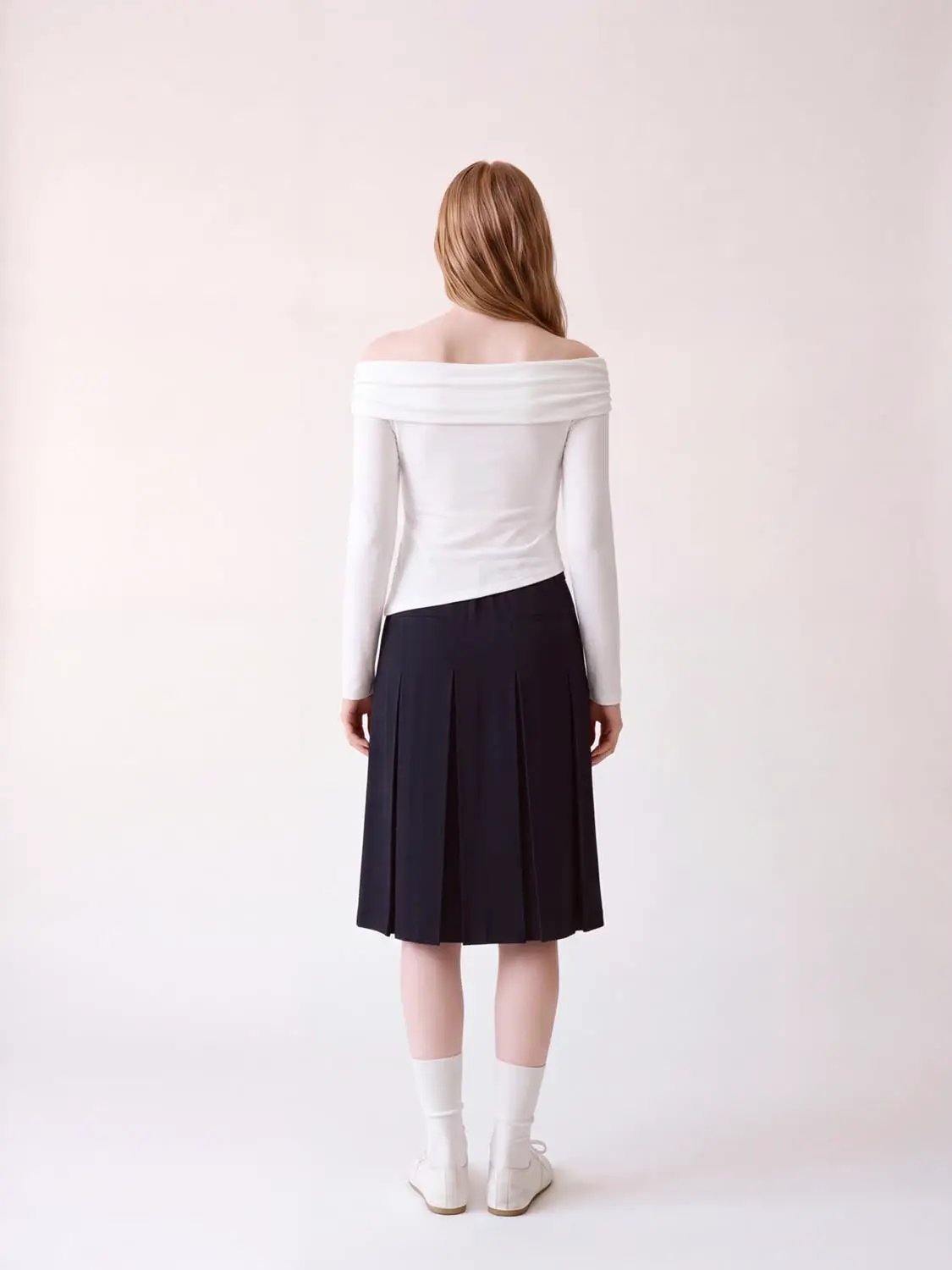 Off Shoulder Long Sleeve T-Shirts