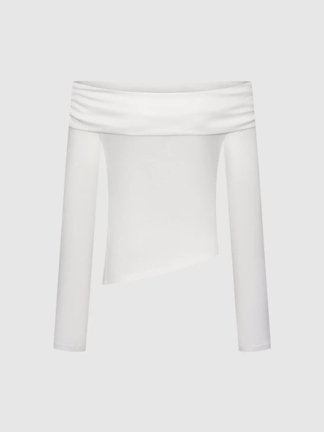Off Shoulder Long Sleeve T-Shirts