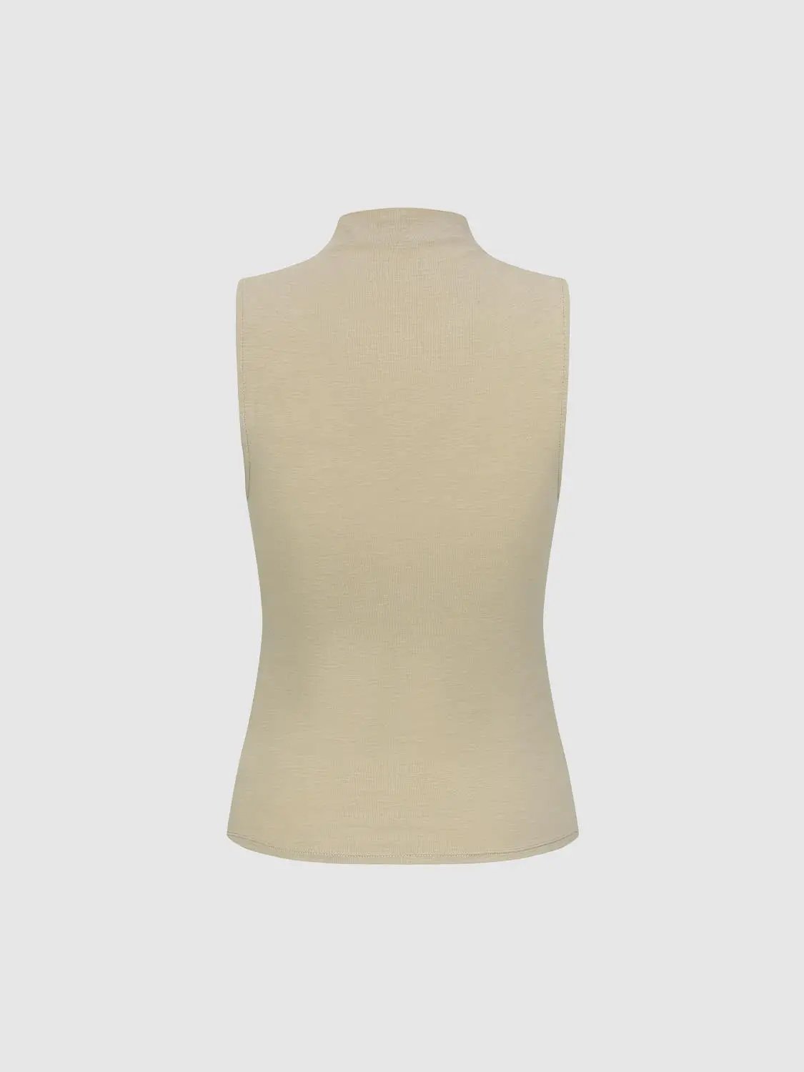 Mock Neck Sleeveless Tank Top