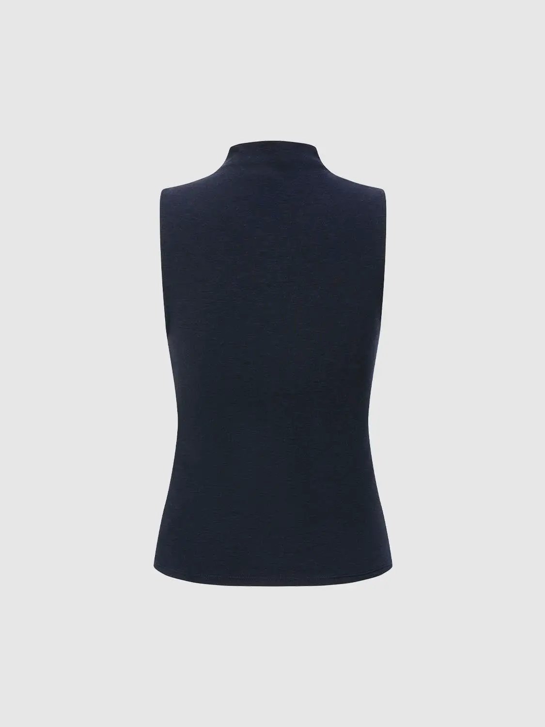 Mock Neck Sleeveless Tank Top