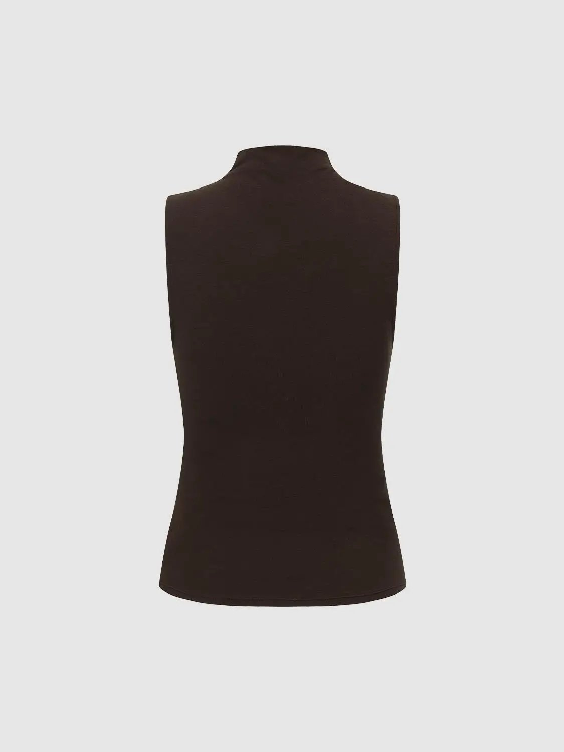 Mock Neck Sleeveless Tank Top