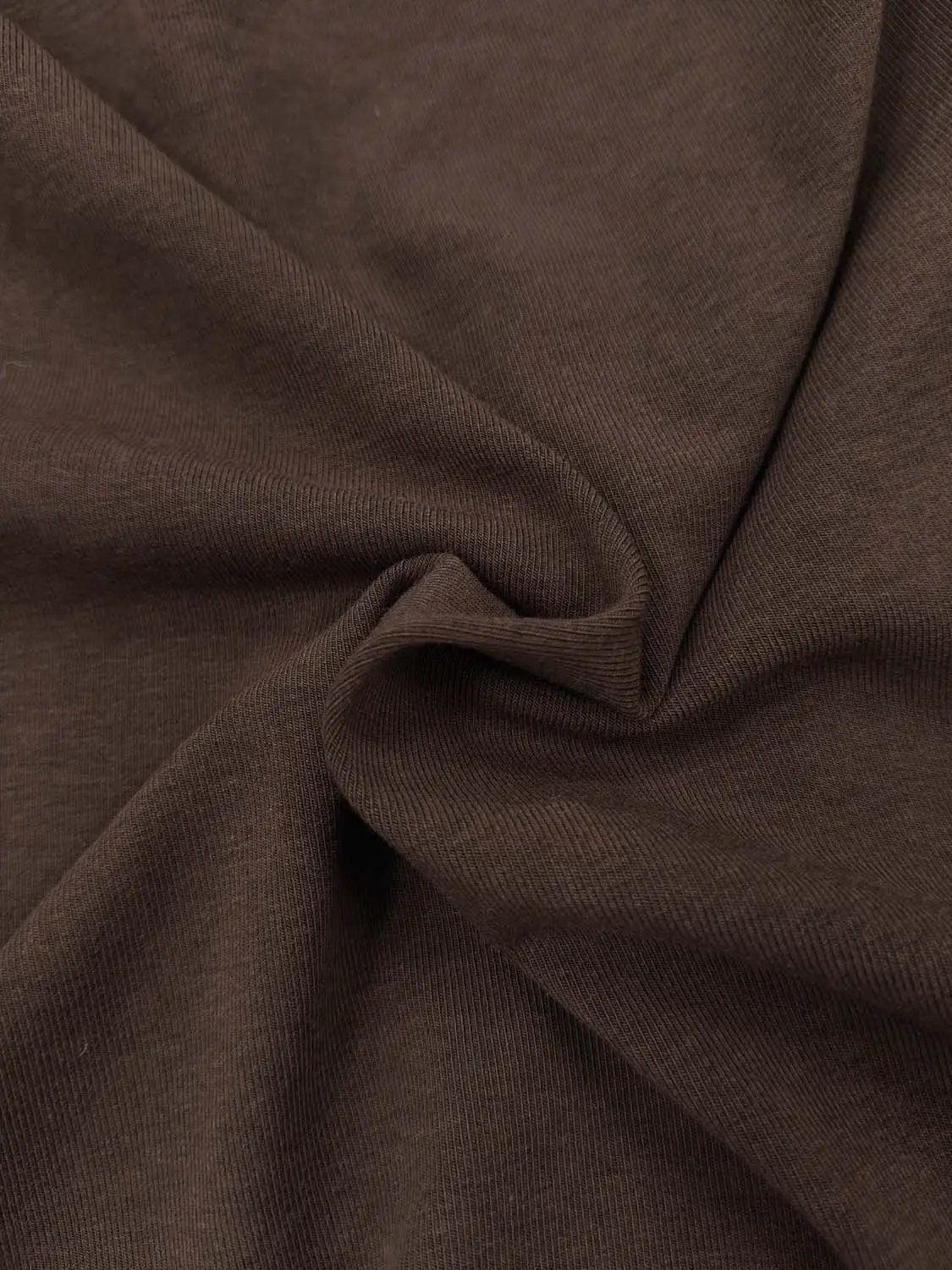 Solid Cotton Blend Round Neck T-shirt