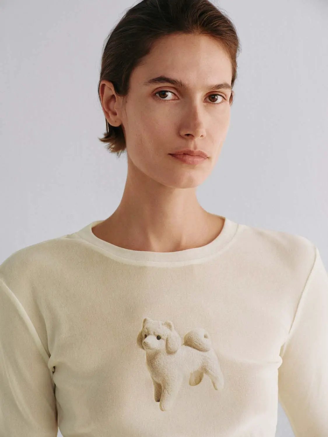 Flocking Animal Graphic Long Sleeve T-Shirt