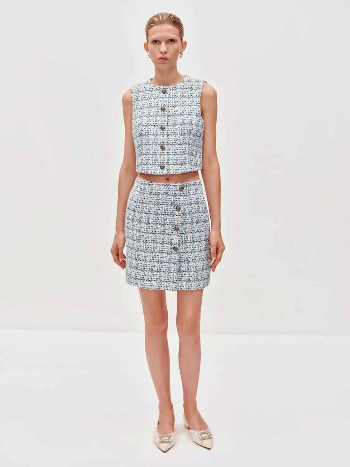 Tweed A-Line Skirts