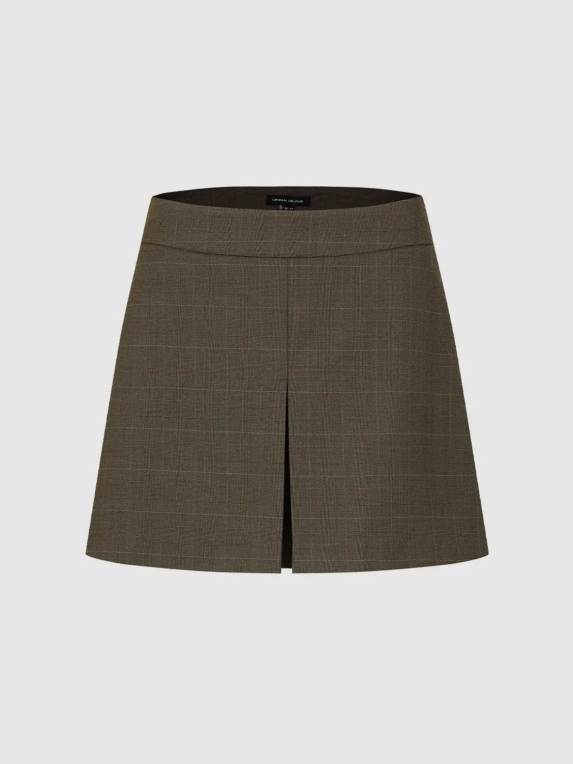 A-Line Pleated Mini Skirt