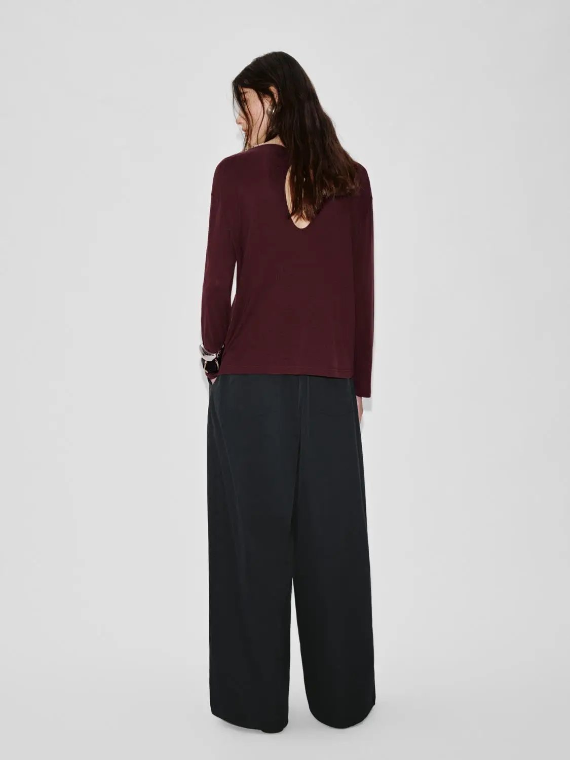 Wide-Leg Drawstring Waist Relaxed Fit Pants