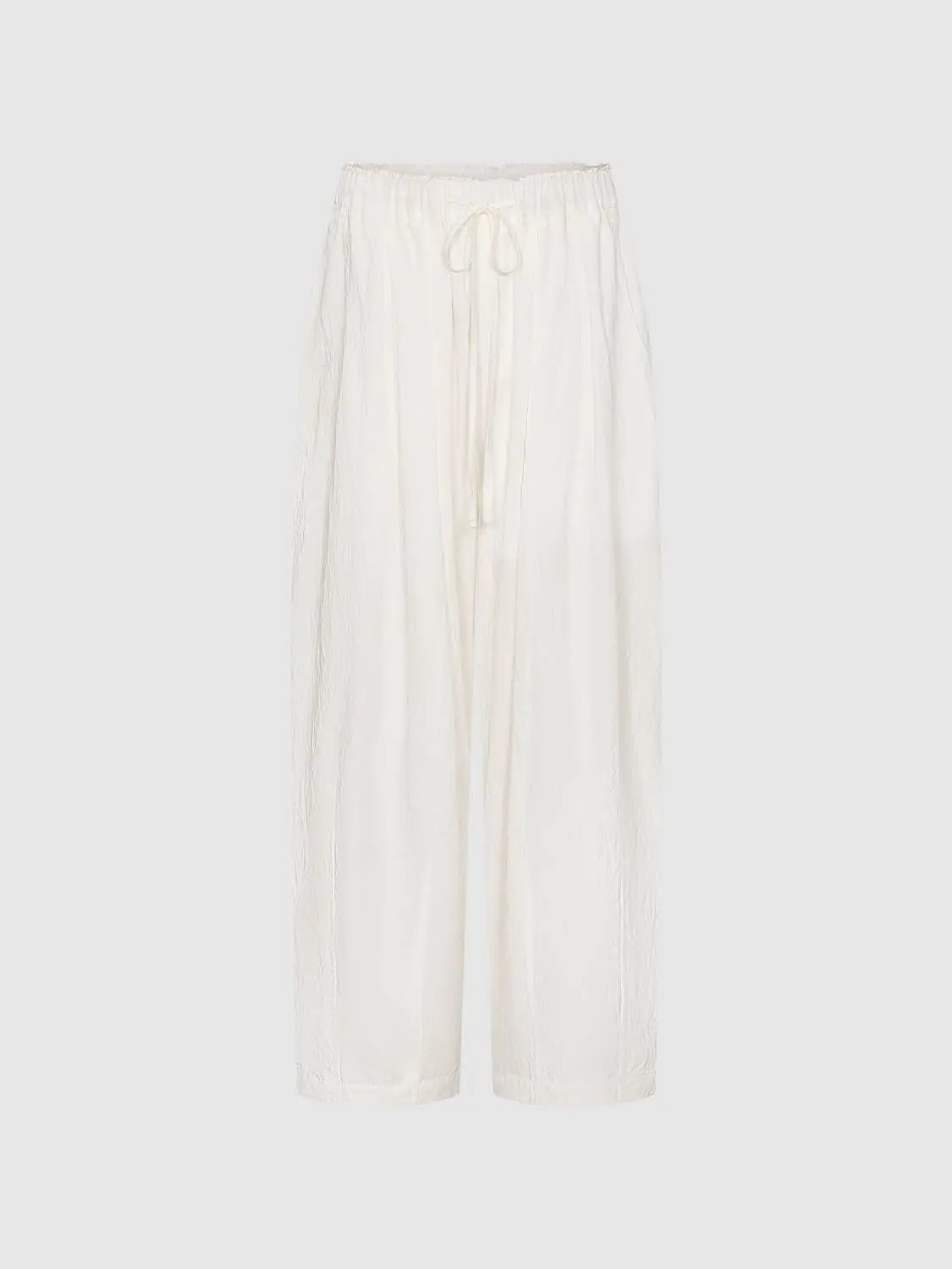 Drawstring Elastic Waist Pants