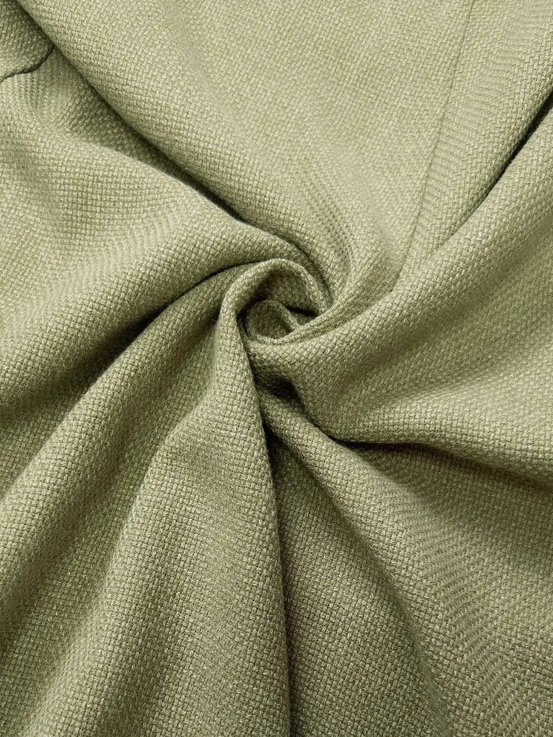 Elastic Drawstring Waist Solid Color Loose Wide Leg Pants