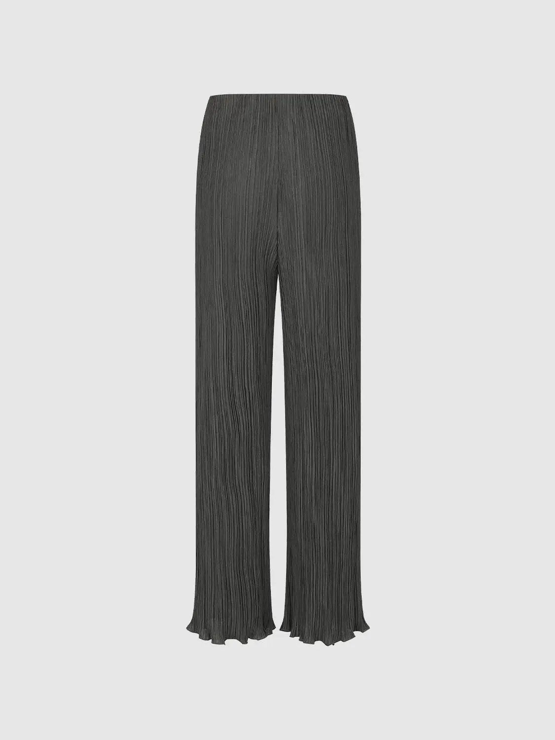 Structured Straight Leg Non-stretch Pants
