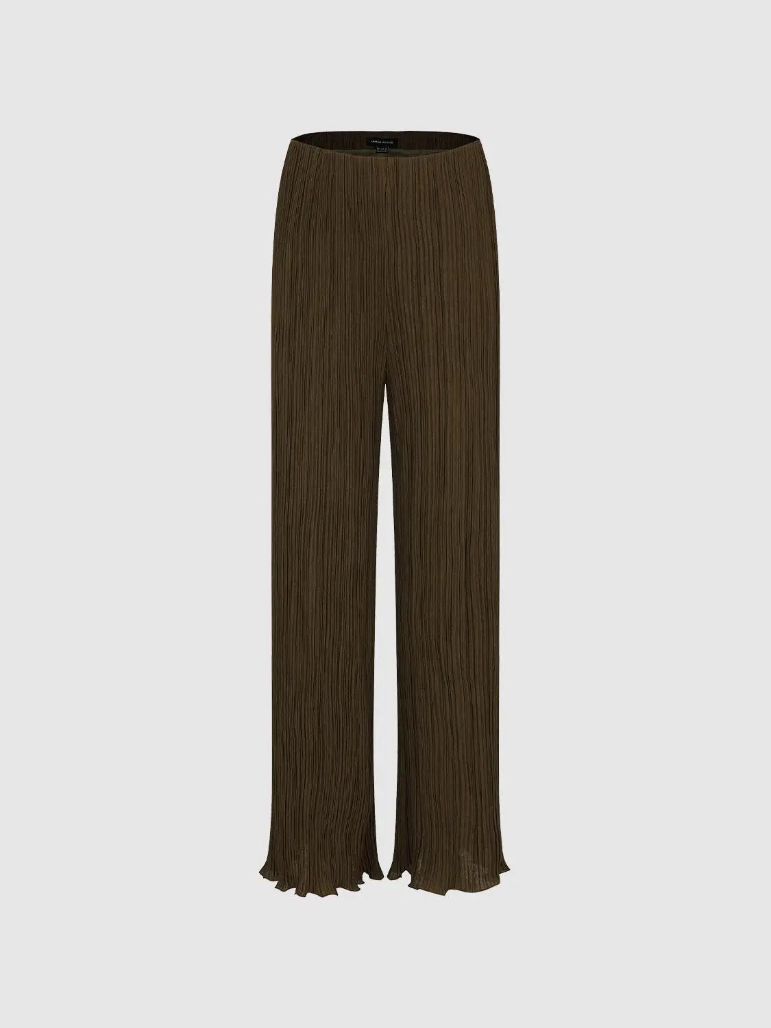 Structured Straight Leg Non-stretch Pants