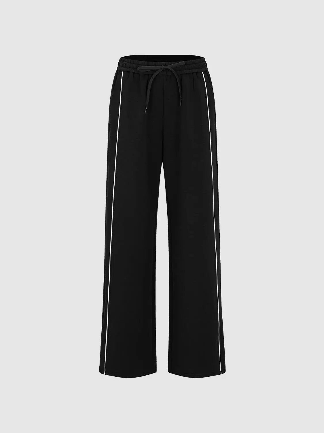 Wide Leg Tailored Drawstring Waist Pants