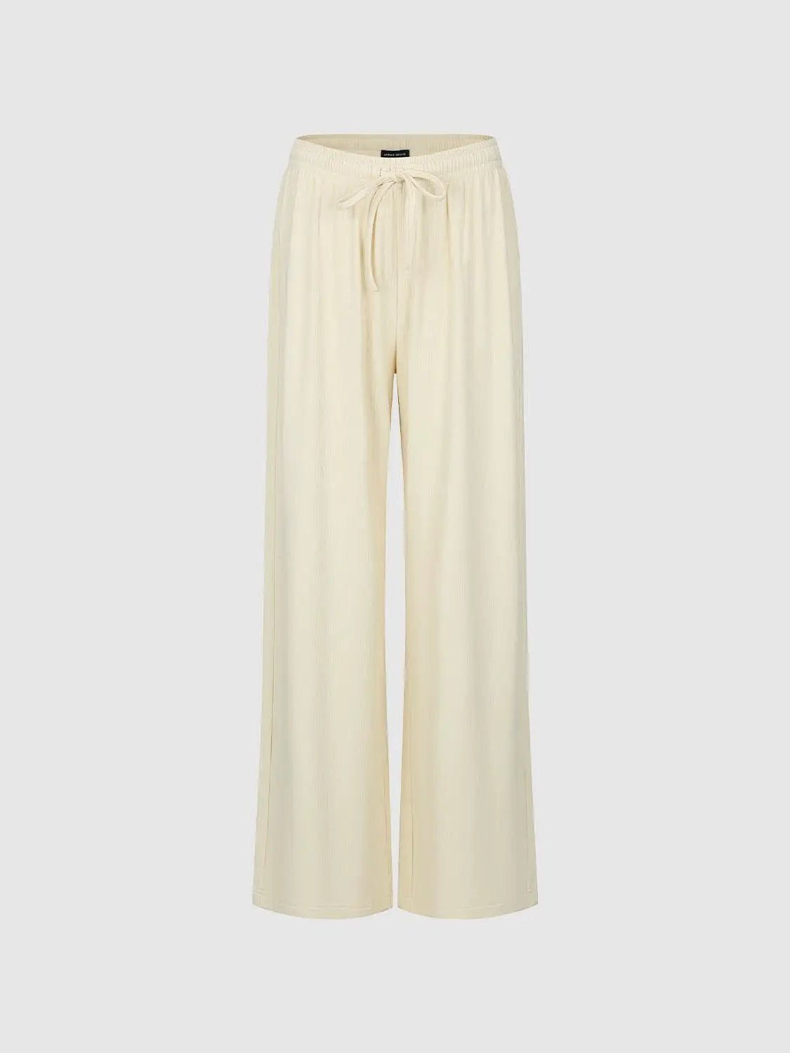 Thick Stretch Relaxed Wide-leg Elastic Waist Pants