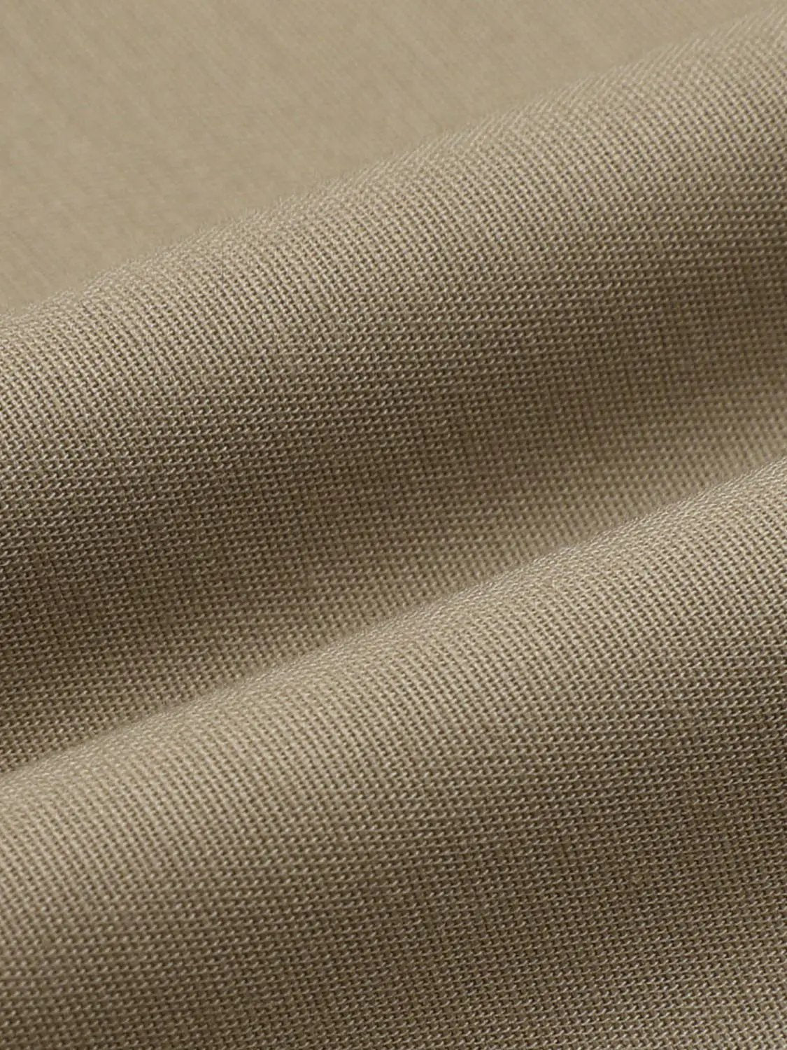 Double Pleated Mid-rise Cotton Barrel-leg Pants