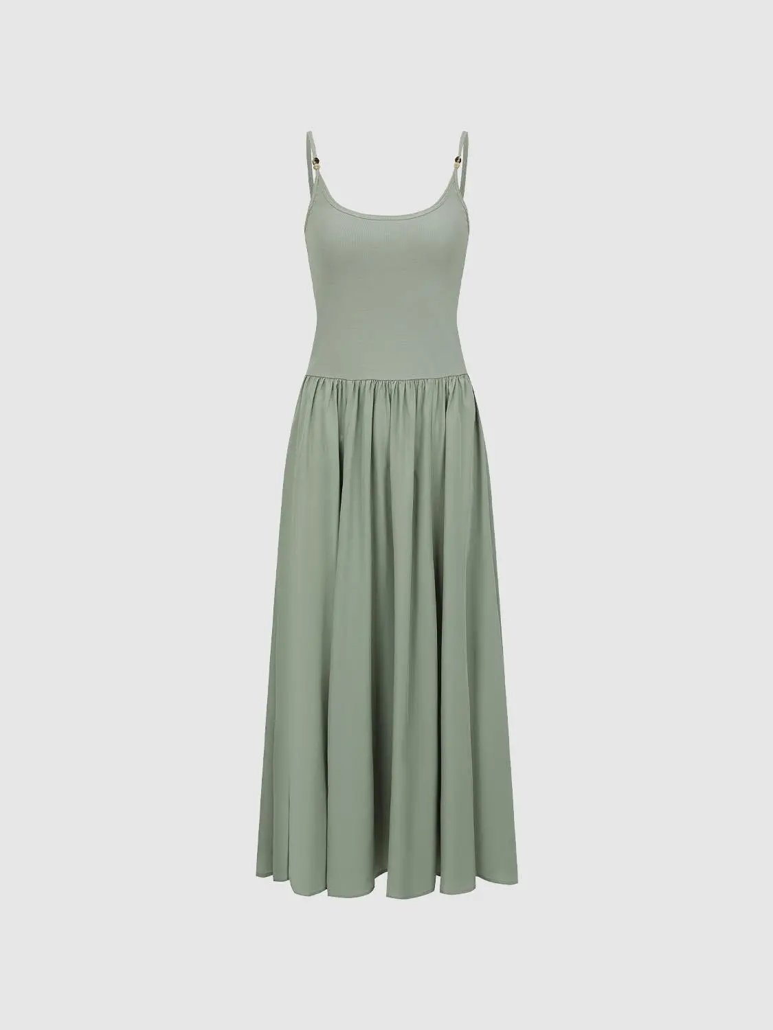 Knit Cotton Blend Asymmetric Dress