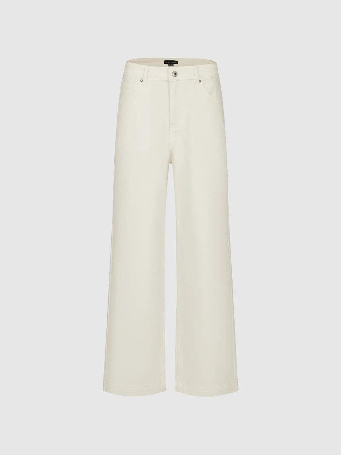 Mid Waisted Wide-leg Denim Pants