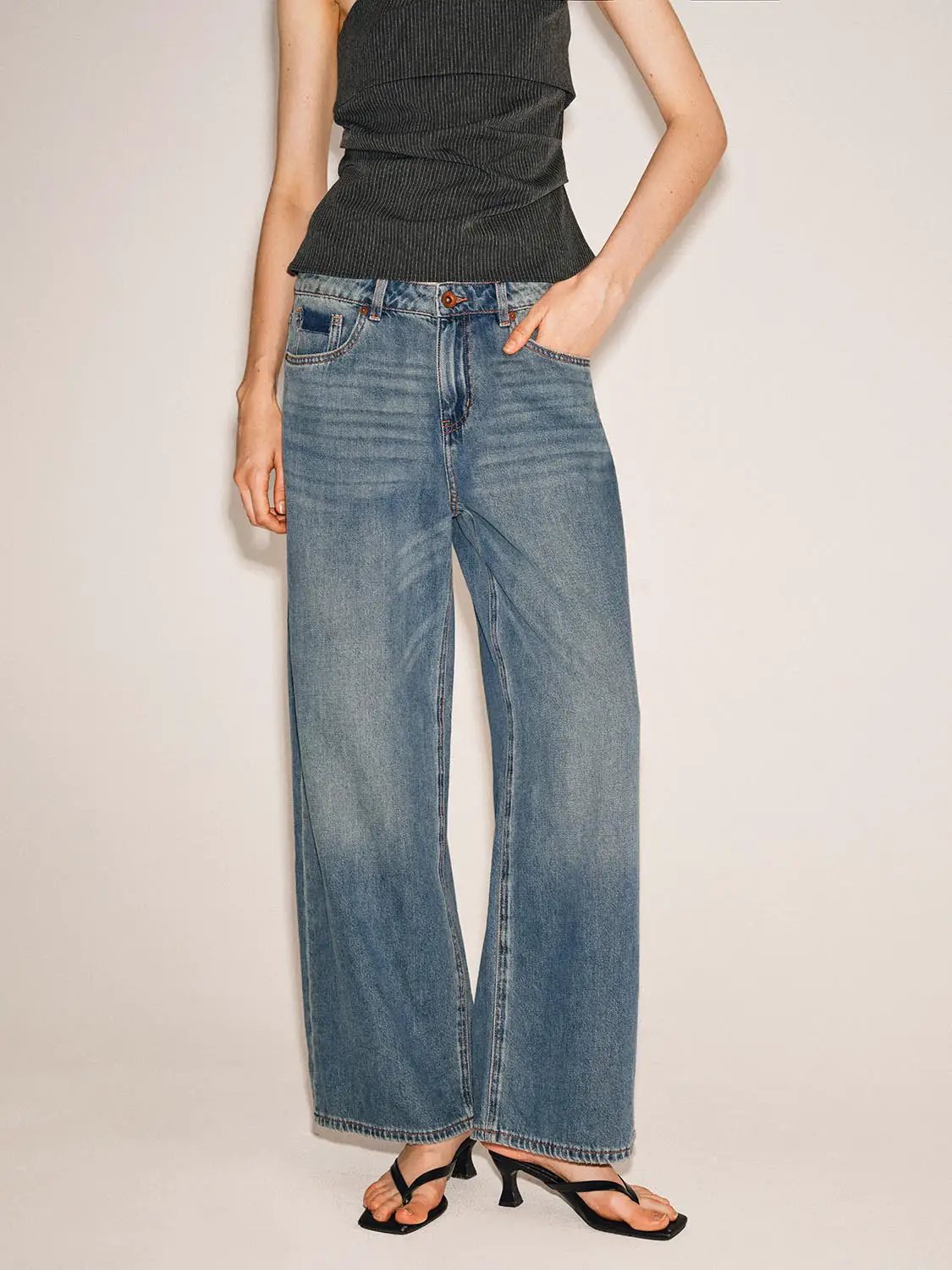 Straight Denim Jeans