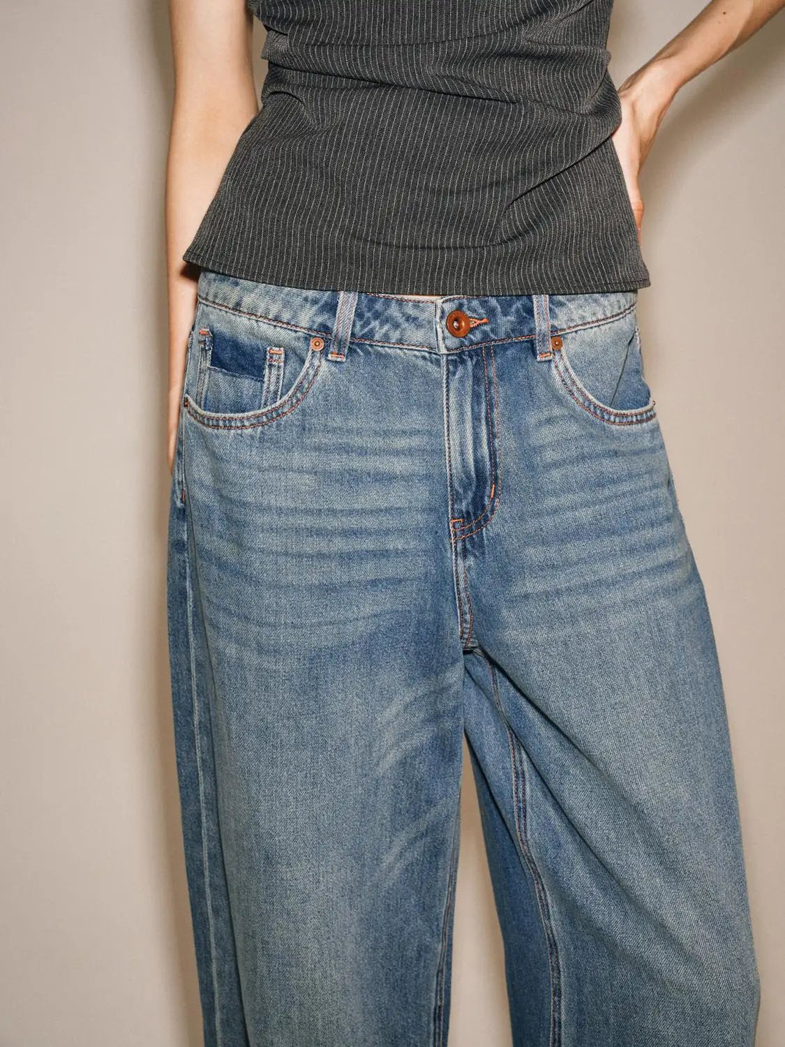 Straight Denim Jeans