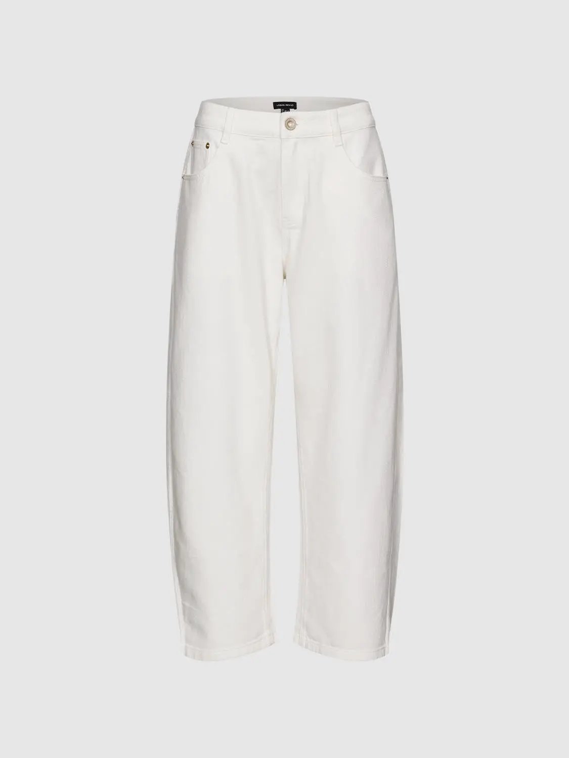 Casual Relaxed Wide-leg Cotton Blend Pants