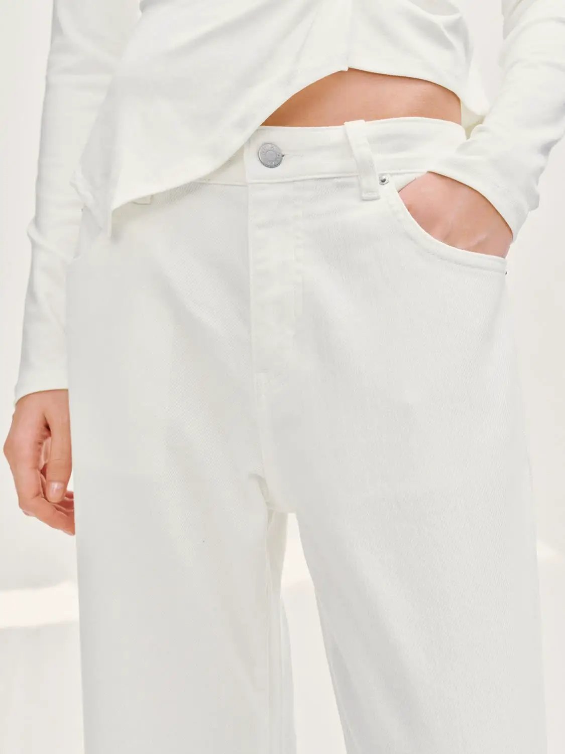 Wide-leg Cotton Lyocell Blend Pants