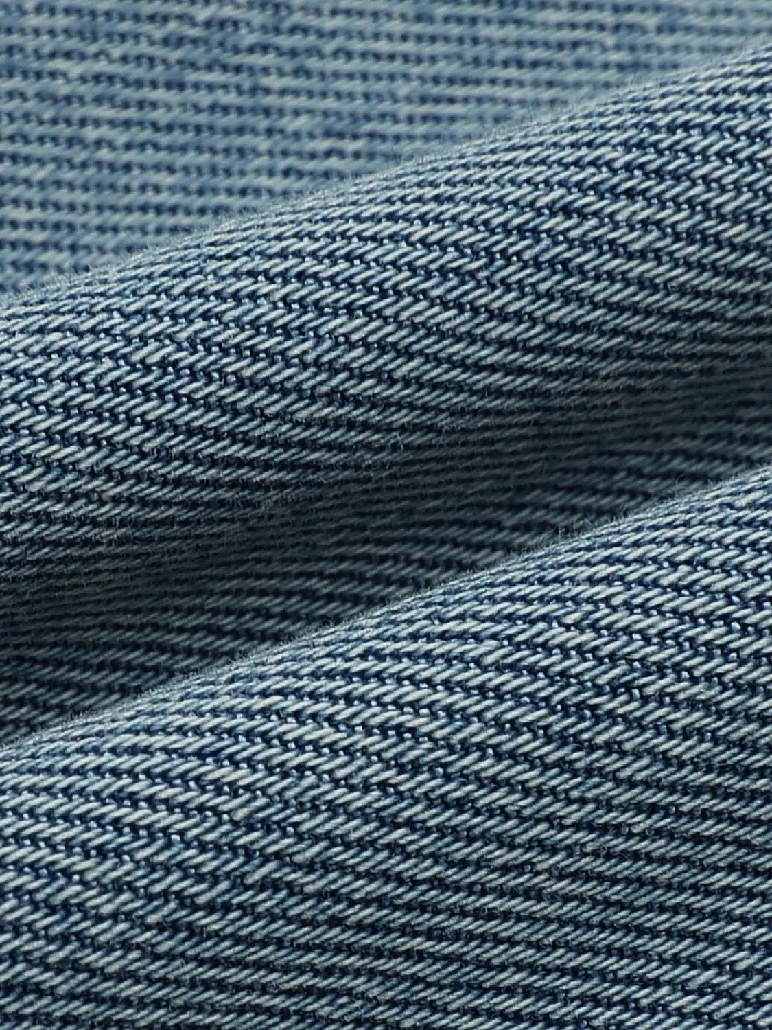 Light Wash Mid-rise Wide-leg Cotton Blend Jeans