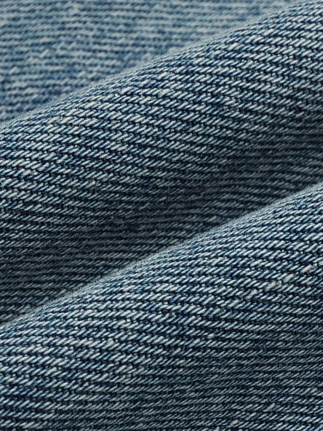 Relaxed Straight Classic Washed Cotton Jeans
