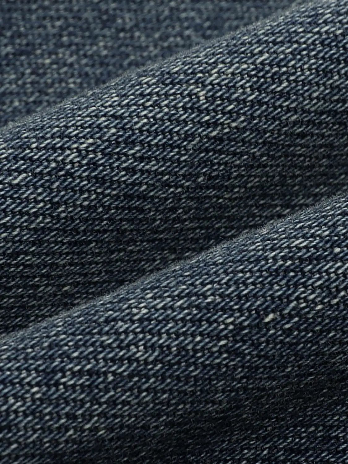 Cropped Denim Cotton Blend Jeans