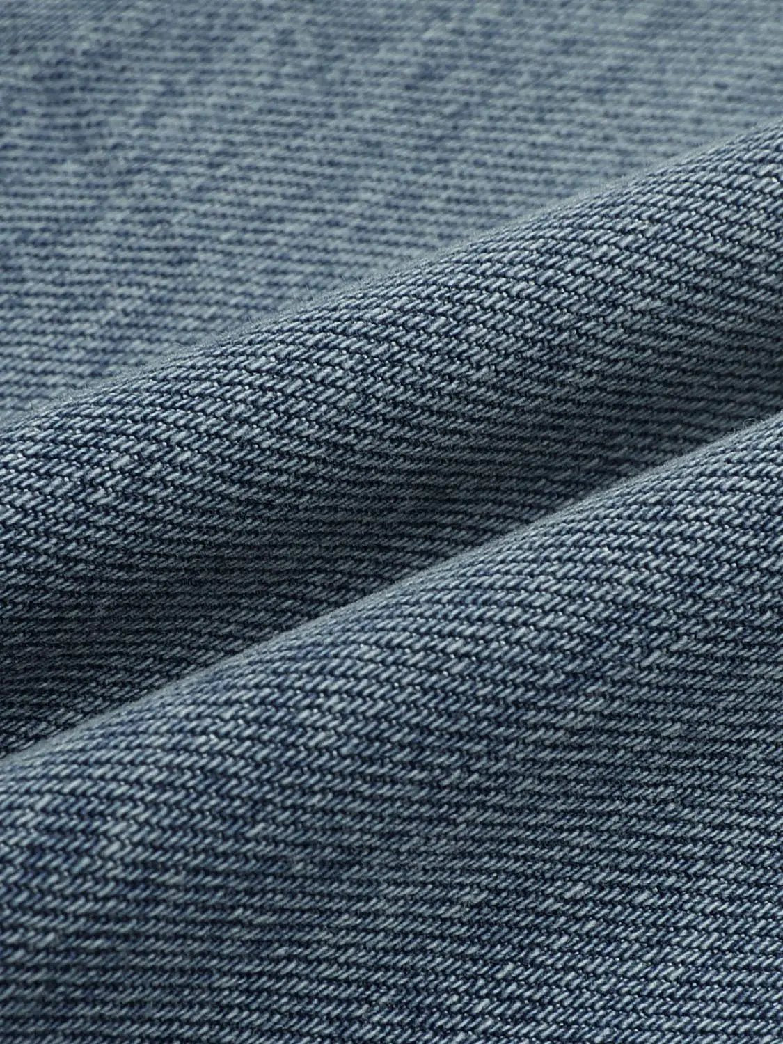 Wide-leg Mid-rise Cotton Blend Jeans