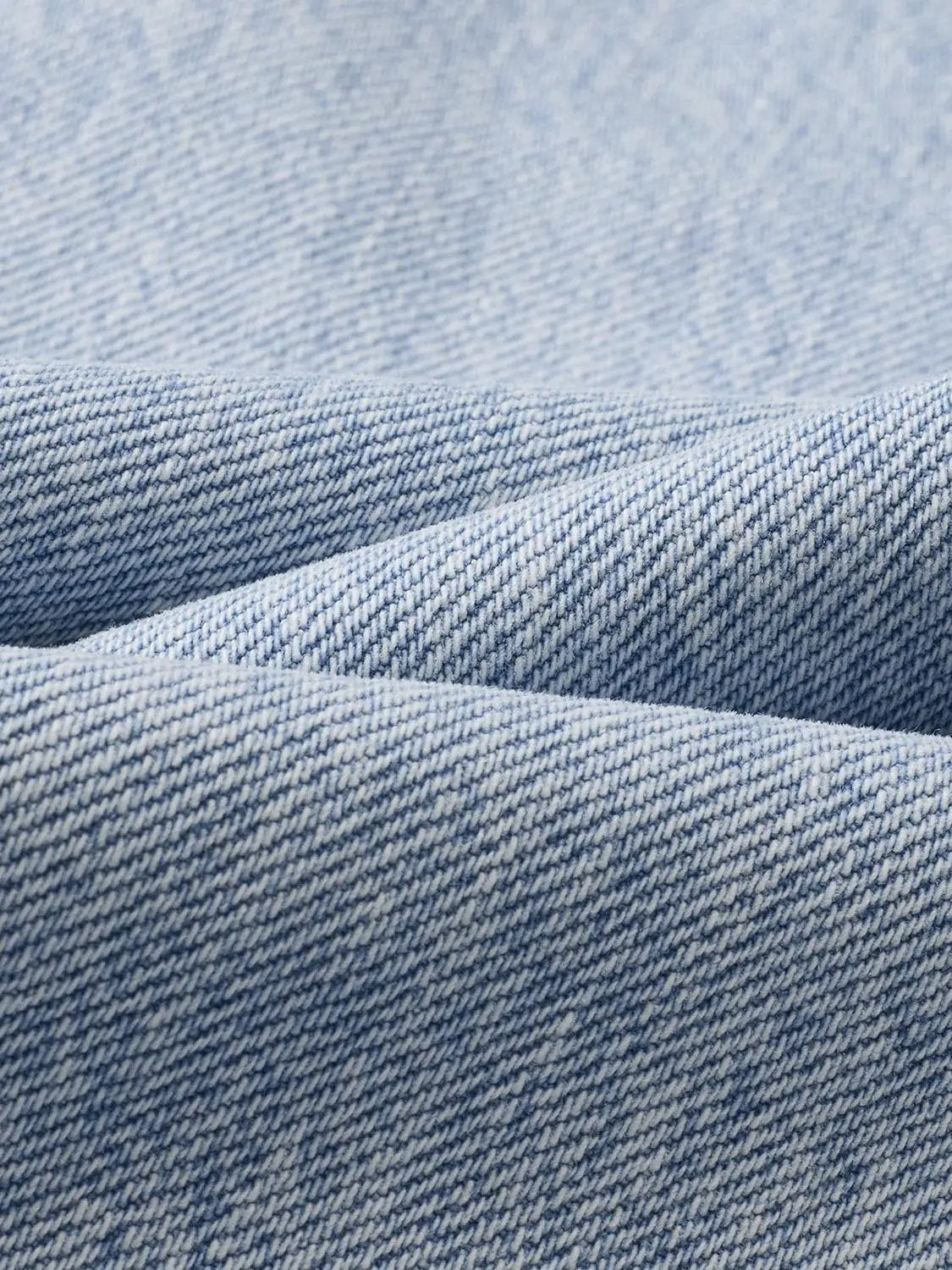 Wash Wide-leg Cotton Blend Jeans