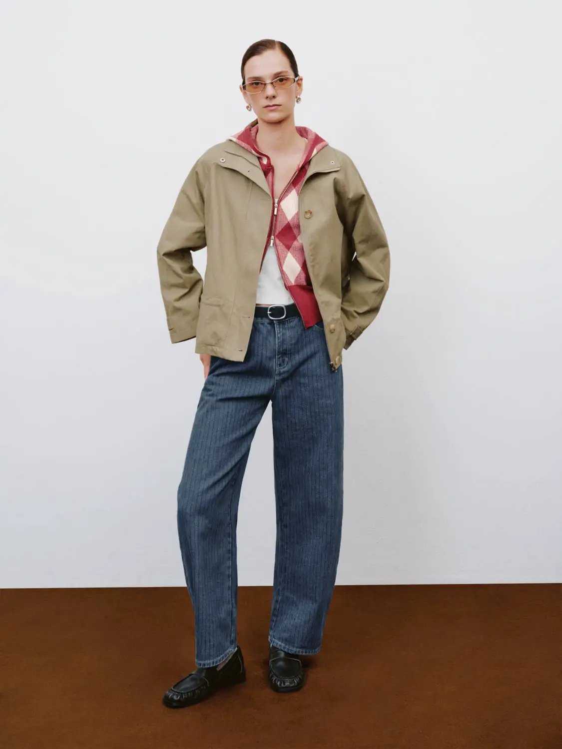 Mid-rise Wide-leg Wash Cotton Jeans