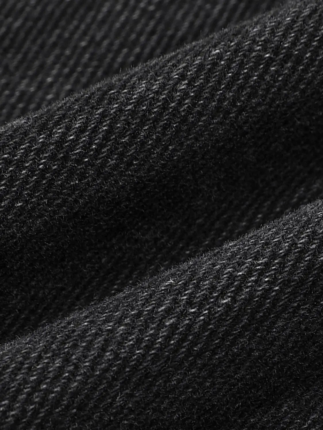 Mid-rise Textured Charcoal Wide-leg Jeans